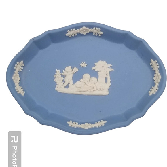 WEDGEWOOD JASPERWARE VINTAGE TRINKET DISH - Picture 1 of 4